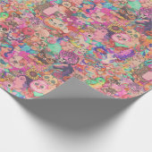 ヴィンテージキッチコラージラッピングまたはデコページ紙 ラッピングペーパー (角)