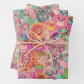 ヴィンテージキッチコラーージデクページ紙セット ラッピングペーパーシート (インサイチュ)