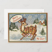 ヴィンテージキッチディアクリスマス ポストカード (正面/裏面)