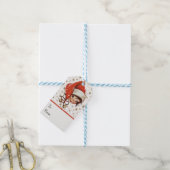 ヴィンテージキッチュクリスマスの喜び ギフトタグ (より糸付き)