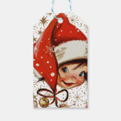 ヴィンテージキッチュクリスマスの喜び ギフトタグ (裏面)