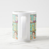 ヴィンテージキッチレディーヘッドベースと犬 ジャンボコーヒーマグカップ (裏面)