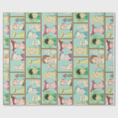 ヴィンテージキッチレディーヘッドベースと犬 ラッピングペーパー (フラット)