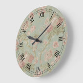 ヴィンテージキッチンの壁時計 ラージ壁時計 (傾斜)