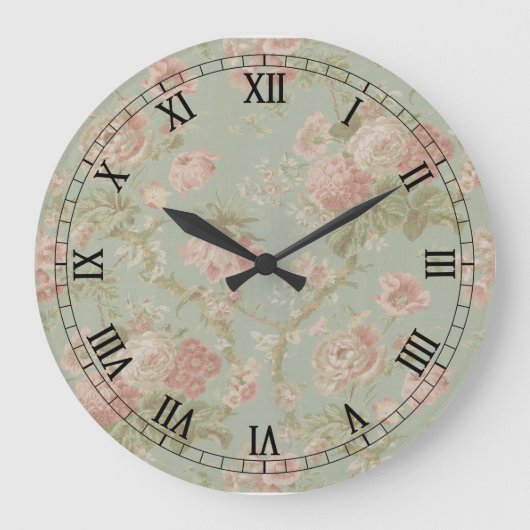 ヴィンテージキッチンの壁時計 ラージ壁時計 (正面)