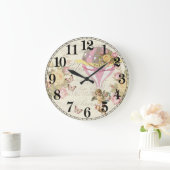 ヴィンテージキッチンの壁時計 ラージ壁時計 (ホーム)