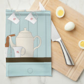 ヴィンテージキッチンイラストレーション キッチンタオル (四つ折り)