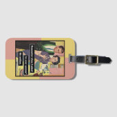 ヴィンテージキッチンカップル誰もが意見を持っている ラゲッジタグ (正面横)