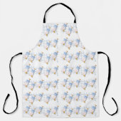 ヴィンテージキッチングースノスタルジアパターンスタイル エプロン (正面)