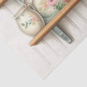 ヴィンテージキッチンシェルフプレートキャニスタプラント 薄葉紙