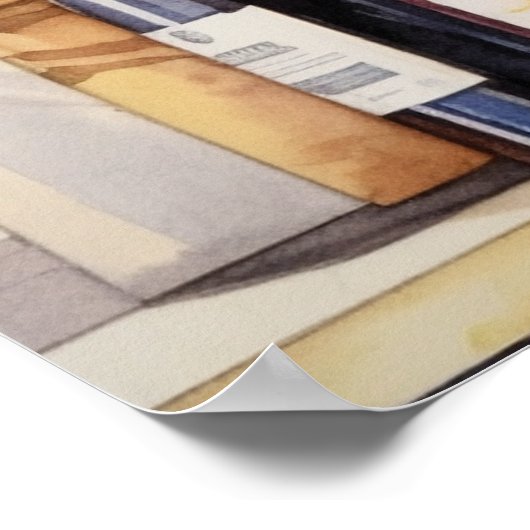 ヴィンテージキッチンシェルフワインボトルメイスンジャー ポスター (角)