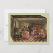 ヴィンテージキッチンシーン~ファミリー懇親会招待状 招待状 (正面)