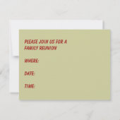 ヴィンテージキッチンシーン~ファミリー懇親会招待状 招待状 (裏面)