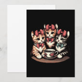 ヴィンテージキッチンティーパーティー 招待状 (正面/裏面)