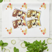 ヴィンテージキッチンハンドタオル キッチンタオル (折り畳み)