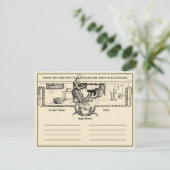 ヴィンテージキッチンハースレシピカードテンプレート サンキューカード (スタンド正面)