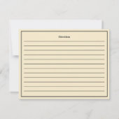 ヴィンテージキッチンハースレシピカードテンプレート サンキューカード (裏面)