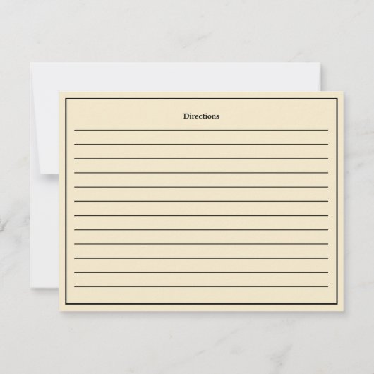 ヴィンテージキッチンハースレシピカードテンプレート サンキューカード (裏面)