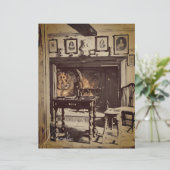 ヴィンテージキッチンホームデコーファイアスクラップブック紙 (スタンド正面)