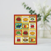 ヴィンテージキッチンラベルブライダルシャワー招待状 招待状 (スタンド正面)