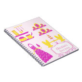 ヴィンテージキッチンレシピ料理本モノグラム ノートブック (右側)