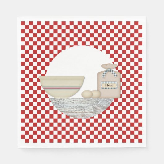 ヴィンテージキッチン紙ナプキンス スタンダードランチョンナプキン (正面)