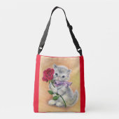 ヴィンテージキッテンウィズバラ クロスボディバッグ (裏面)