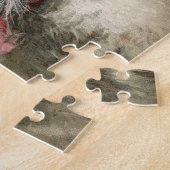 ヴィンテージキッテンキャットフレンズピンクボウベル ジグソーパズル (側面)