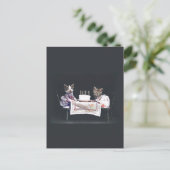 ヴィンテージキッテンス誕生日はがき ポストカード (スタンド正面)