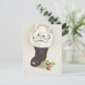 ヴィンテージキットインクリスマスストッキング シーズンカード (スタンド正面)