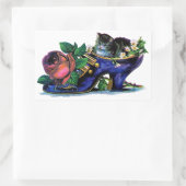 ヴィンテージキットインレディーズシューズシール 長方形シール (バッグ)