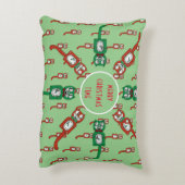 ヴィンテージキットカットクロッククリスマス アクセントクッション (裏面(縦))