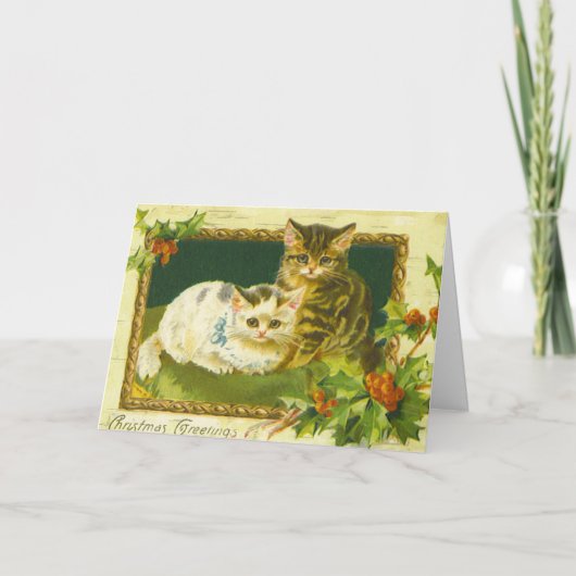 ヴィンテージキットクリスマスグリーティングカード シーズンカード (正面)