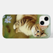 ヴィンテージキットンイラストレーションと花 Case-Mate iPhoneケース (裏面 (横))