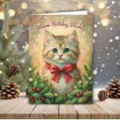 ヴィンテージキットンウォームホリデーウィッシュフェスティバル シーズンカード