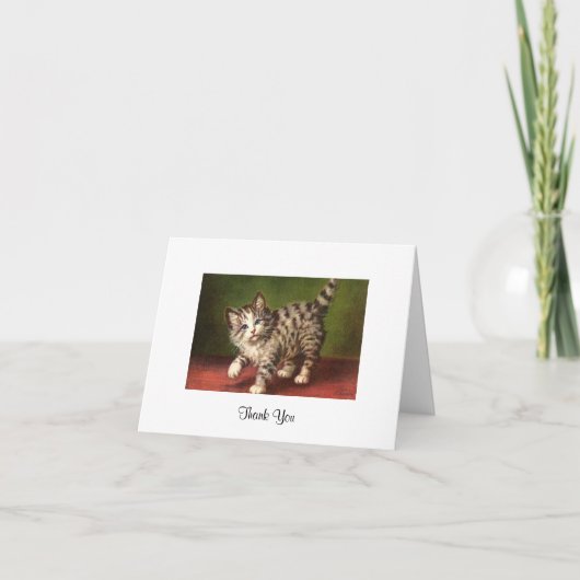 ヴィンテージキットンカードグリーティングカード サンキューカード (正面)