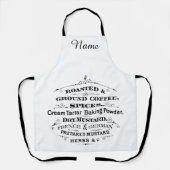 ヴィンテージキッパーソナライズされたチン エプロン (正面)