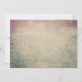 ヴィンテージキツネが本を持ってきて赤ちゃんシャワー 招待状 (裏面)