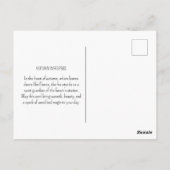 ヴィンテージキツネウッドランド紅葉自然 ポストカード (裏面)