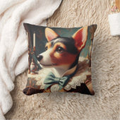 ヴィンテージキツネテリア絵画ズ クッション (ブランケット)