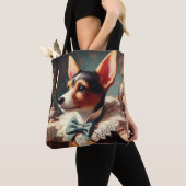 ヴィンテージキツネテリア絵画ズ トートバッグ (クローズアップ)