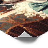 ヴィンテージキツネテリア絵画ズ ポスター (角)