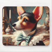 ヴィンテージキツネテリア絵画ズ マウスパッド (正面)