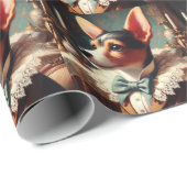 ヴィンテージキツネテリア絵画ズ ラッピングペーパー (ロールコーナー)