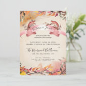 ヴィンテージキツネ夕べのみ結婚式招待状 招待状 (スタンド正面)