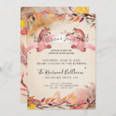 ヴィンテージキツネ夕べのみ結婚式招待状 招待状 (正面/裏面)