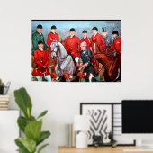 ヴィンテージキツネ狩りポスター ポスター (ホームオフィス)