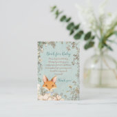 ヴィンテージキツネ花模様本 エンクロージャーカード (スタンド正面)