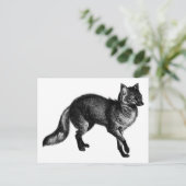 ヴィンテージキツネ ポストカード (スタンド正面)