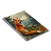 ヴィンテージキツネ：時代を超越した野生生物チャーム ノートブック (右側)